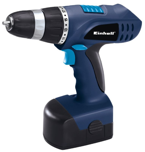 Einhell BT-CD Черный, Синий Дрель с рукояткой пистолетного типа Никель-кадмиевый (NiCd) 1300А·ч 1440г