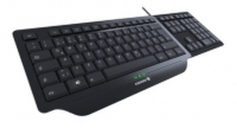 Cherry INITIAL Corded MultiMedia Keyboard USB AZERTY Черный клавиатура