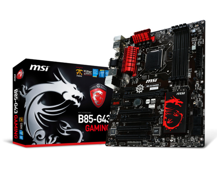 MSI B85-G43 Gaming Intel B85 Socket H3 (LGA 1150) ATX motherboard