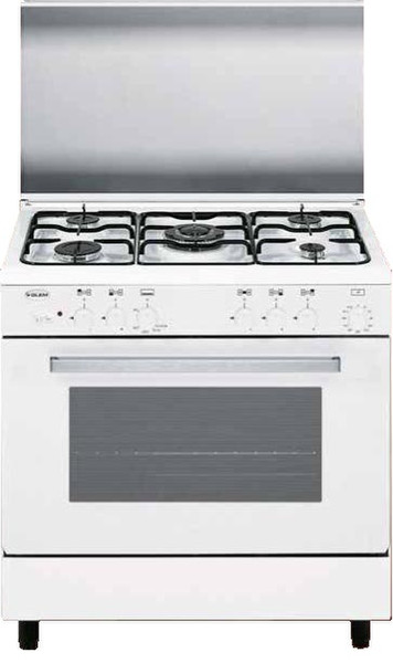 Glem A85TXF3 Freestanding Gas hob White cooker