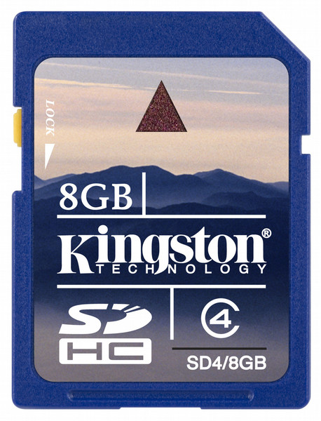Kingston Technology 8GB SDHC Card 8GB SDHC Class 4 memory card