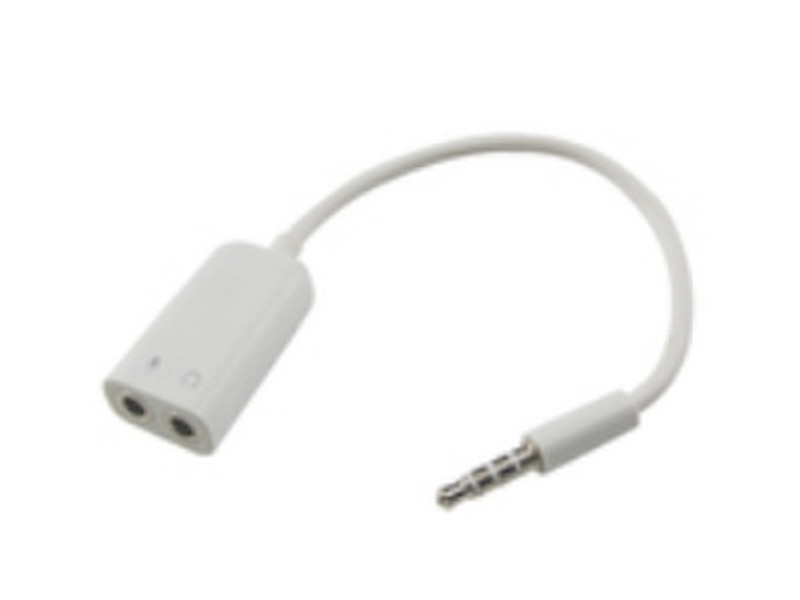 eSTUFF ES2050 3,5 mm 2 x 3.5 mm Weiß Kabelschnittstellen-/adapter