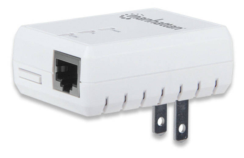 Manhattan SimpleNet 500Мбит/с Подключение Ethernet Белый 1шт PowerLine network adapter