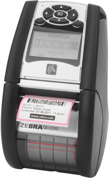 Zebra QLn220 Direct thermal 203 x 203DPI Black,Silver