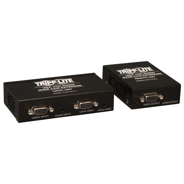 Tripp Lite B130-101A-2 AV transmitter & receiver Schwarz Audio-/Video-Leistungsverstärker