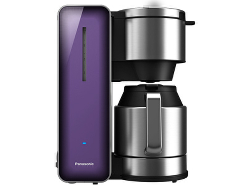 Panasonic NC-ZF1V Капельная кофеварка 8чашек Нержавеющая сталь, Фиолетовый кофеварка