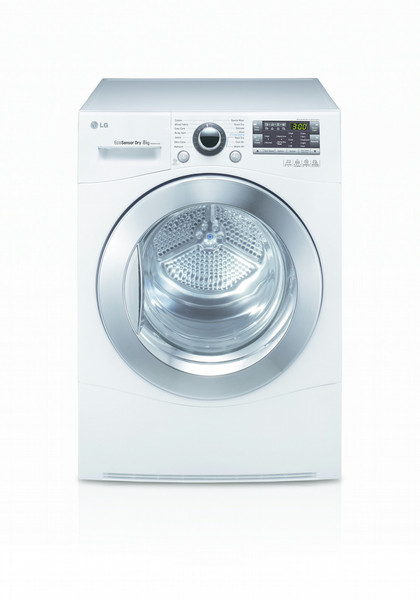 LG RC8055AH2Z freestanding Front-load 8kg A++ White tumble dryer
