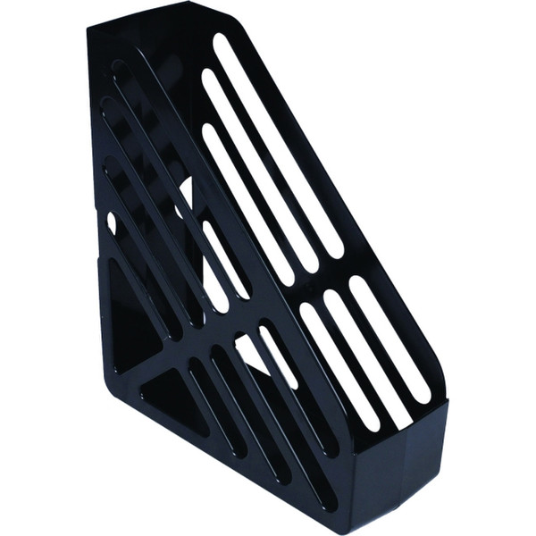 Deflecto CP073YTBLK Polystyrene Black desk tray