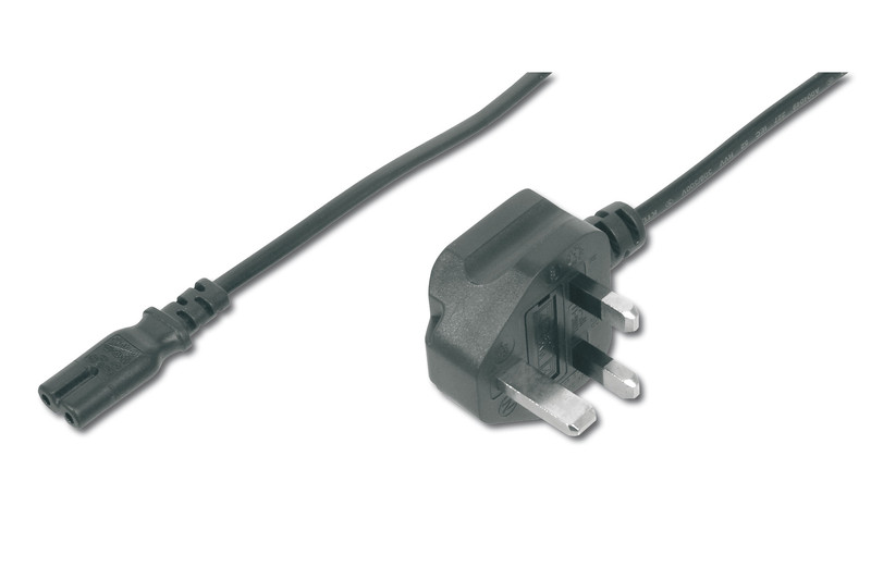 ASSMANN Electronic AK-440116-018-S 1.8m Power plug type G C7 coupler Black power cable