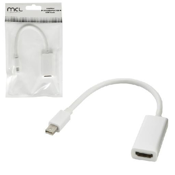 MCL CG-292CZ 0.1м mini DisplayPort HDMI Белый адаптер для видео кабеля