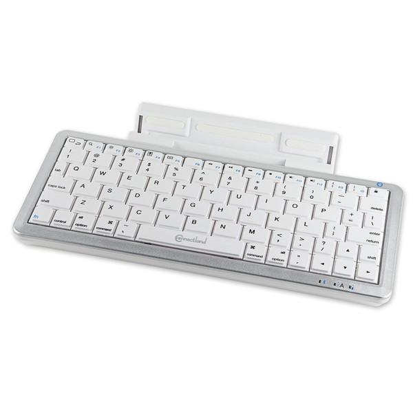 SYBA CL-KBD23024 Bluetooth QWERTY Английский Cеребряный, Белый клавиатура для мобильного устройства
