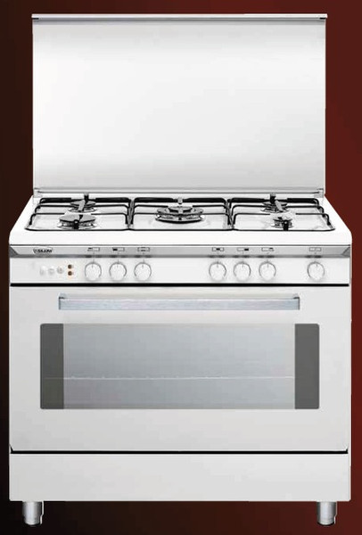 Glem U96GXF3 Freestanding Gas hob White cooker