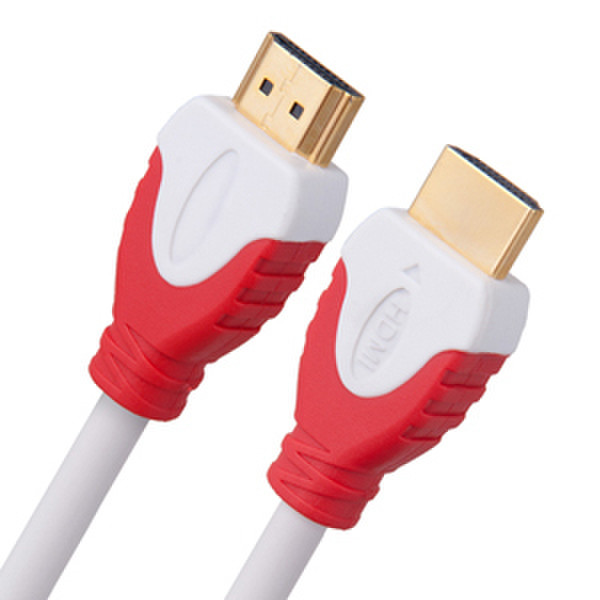 Link Depot HDMI, 10ft. 3m HDMI HDMI Rot, Weiß