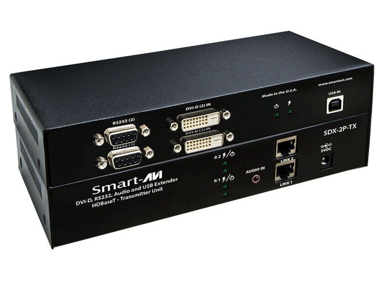 Smart-AVI SDX-2P-S Черный KVM переключатель