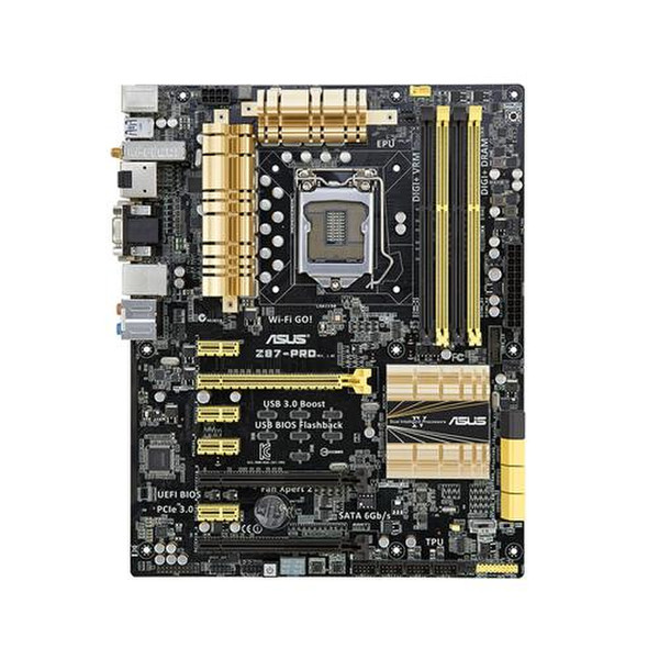 ASUS Z87-PRO Intel Z87 Socket H3 (LGA 1150) ATX материнская плата