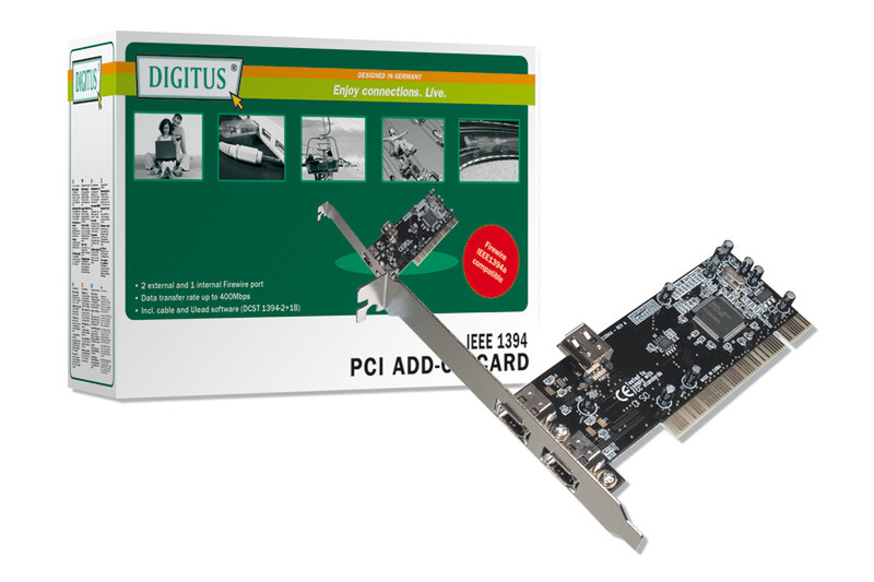 Digitus Firewire PCI card Внутренний сетевая карта