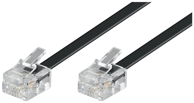 1aTTack 7503198 10m Transparent,Black telephony cable