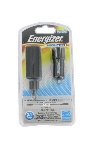Energizer LCHEHSUNIVEU2 Auto,Indoor Black mobile device charger