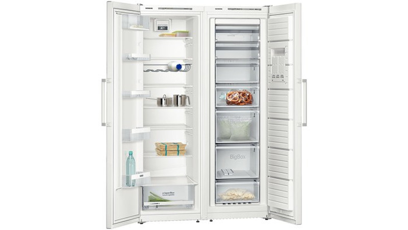 Siemens KA99NVW30 freestanding A++ White side-by-side refrigerator