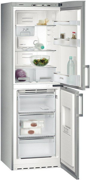 Siemens KG34NX44 Отдельностоящий 186л 94л A+ Нержавеющая сталь холодильник с морозильной камерой