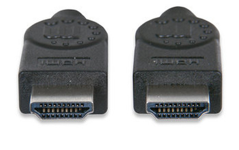 Manhattan 393751 2м HDMI HDMI Черный HDMI кабель