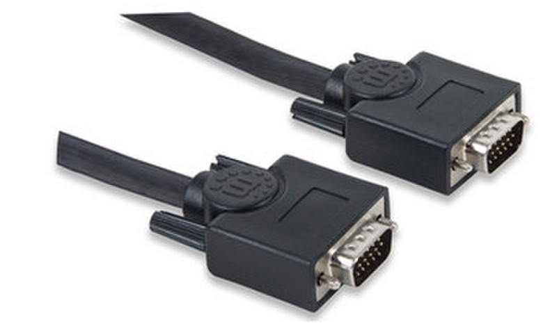 Manhattan 393782 3m VGA (D-Sub) VGA (D-Sub) Black VGA cable