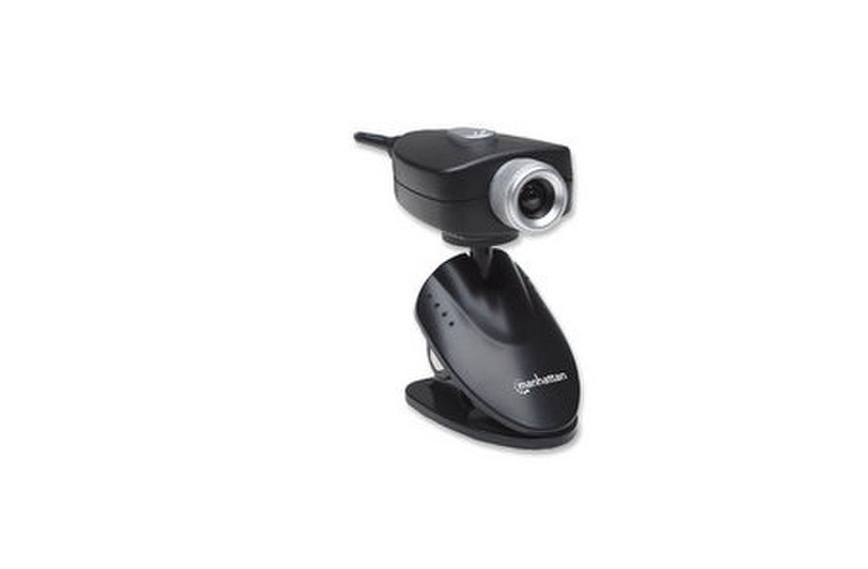 Manhattan Webcam 500 0.3МП USB 1.1 Черный вебкамера