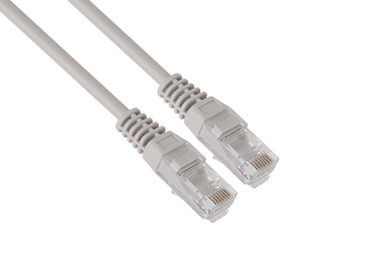 VCOM cat5e 10m 10м Cat5e U/UTP (UTP) Серый сетевой кабель