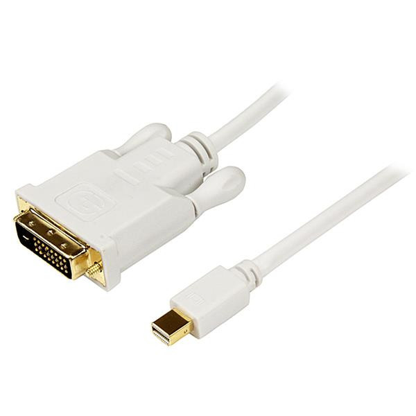 StarTech.com 3 ft Mini DisplayPort to DVI Adapter Converter Cable – Mini DP to DVI 1920x1200 - White video cable adapter