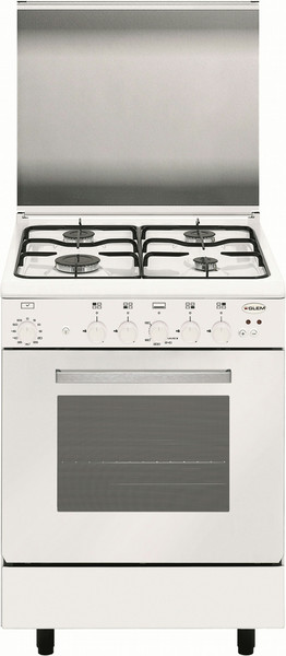 Glem A66BXF3 Freestanding Gas hob White cooker