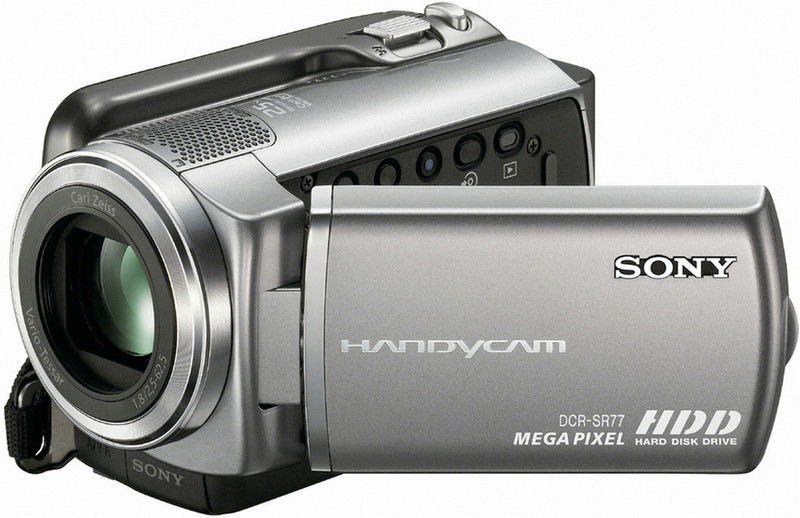 Sony DCR-SR77E 1MP CCD Black,Silver hand-held camcorder