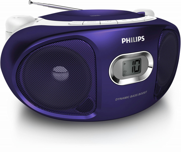 Philips AZ105V/12 2W Violet CD radio