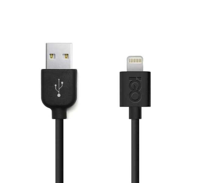 iGo PS00321-0002 1.8m USB A Lightning Black USB cable