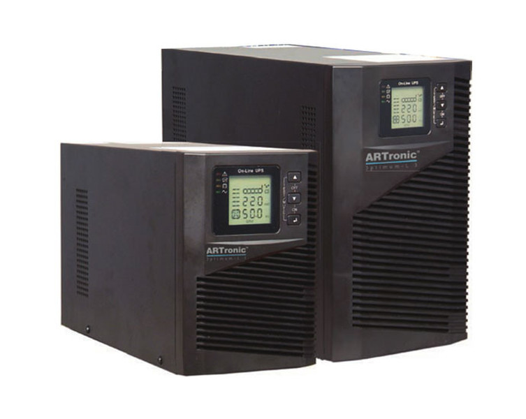ARTronic Optimum L 1kVA Double-conversion (Online) 1000VA 2AC outlet(s) Black uninterruptible power supply (UPS)