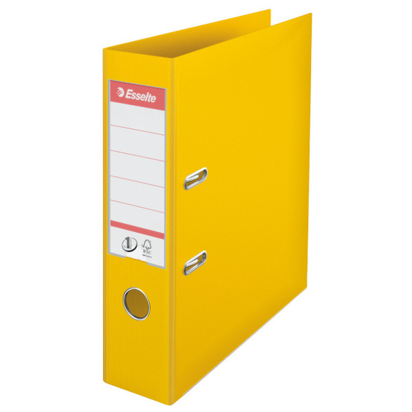 Leitz Lever Arch File PP 75mm Polypropylene (PP) Yellow ring binder