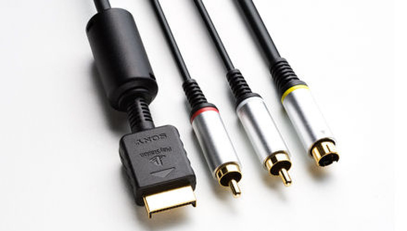 Sony S VIDEO Cable S-Video (4-pin) + 3.5mm Black S-video cable