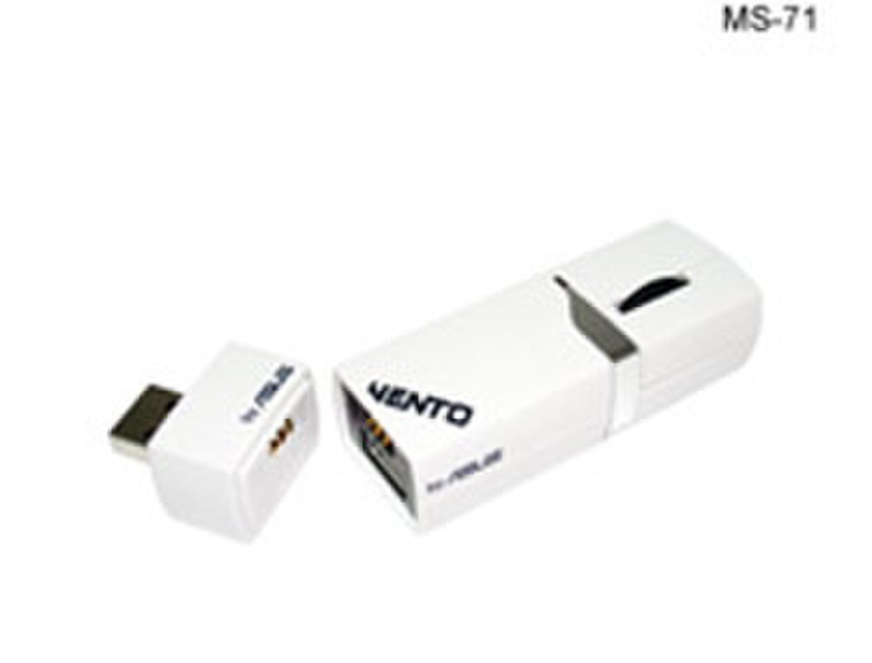 ASUS VENTO MS-71 white RF Wireless Optisch 800DPI Weiß Maus
