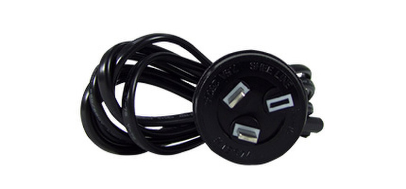 Moxa PWC-C13AU-3B-183 1.83m Power plug type I C13 coupler Black power cable