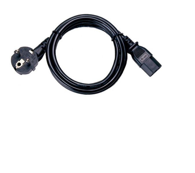 Moxa PWC-C13EU-3B-183 1.83m Power plug type F C13 coupler Black power cable