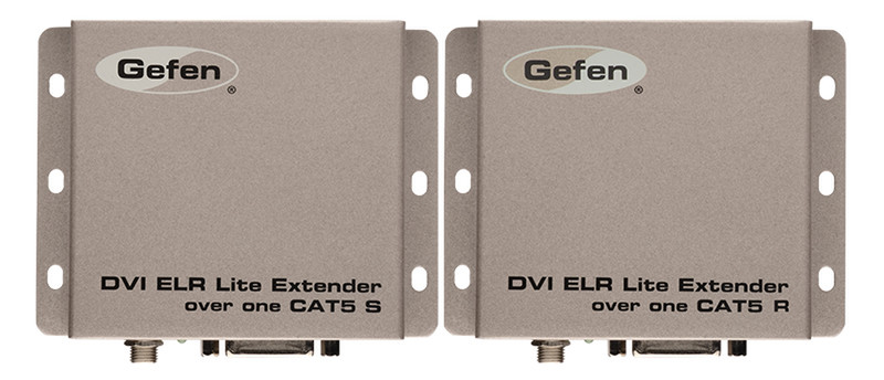 Gefen EXT-DVI-1CAT5-SR AV transmitter & receiver Серый АВ удлинитель