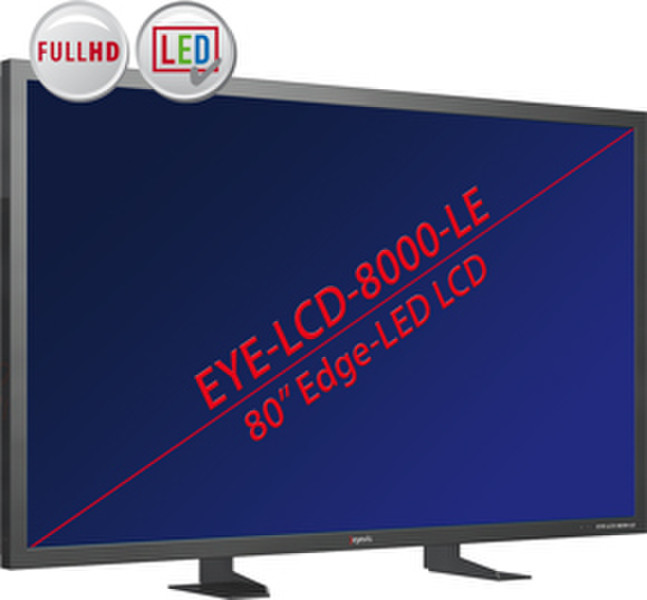 eyevis EYE-LCD-8000-LE 80Zoll LED Full HD Schwarz Public Display/Präsentationsmonitor