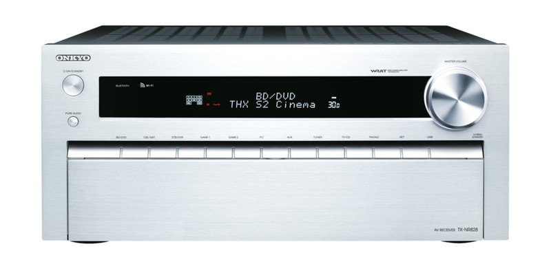 ONKYO TX-NR828 7.2 Surround 3D Silber