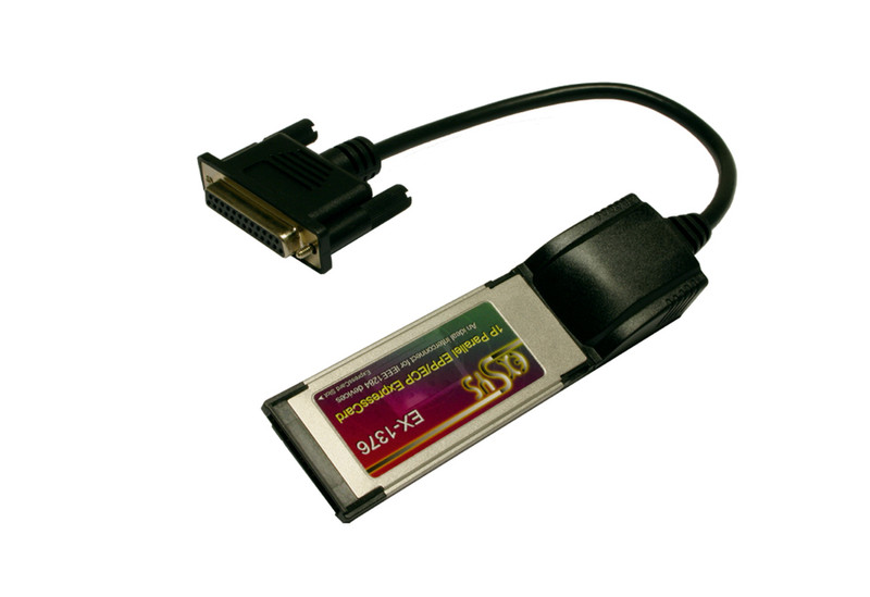 EXSYS ExpressCard with 1P Parallel interface cards/adapter