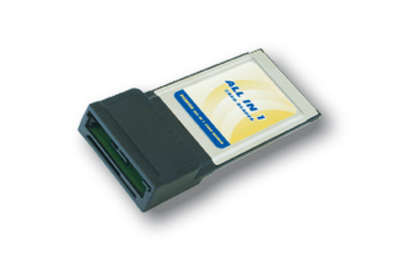 EXSYS EX-1629-2 PCMCIA Черный устройство для чтения карт флэш-памяти