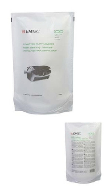 Emtec NLINRECH Экраны/пластмассы Equipment cleansing wet & dry cloths набор для чистки оборудования