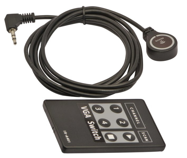 Lindy 32639 IR Wireless Press buttons Black remote control