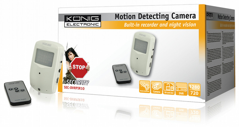 König SEC-DVRPIR10 CCTV security camera Белый камера видеонаблюдения