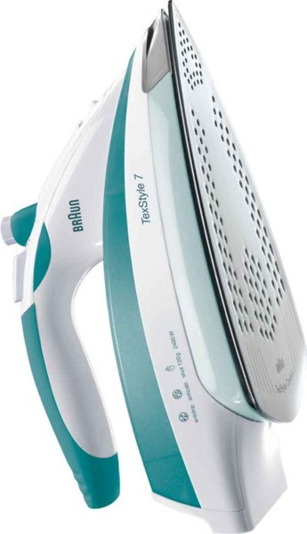 Braun TexStyle 7 750 Dry & Steam iron Saphir soleplate 2400W Green,White