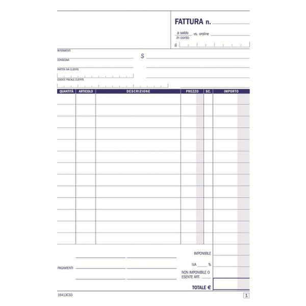 Data Ufficio 16413C330 business form