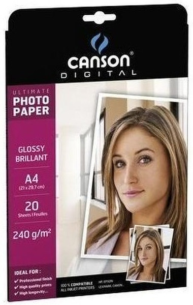 Canson Ultimate A4 (210×297 mm) Glanz Multi Druckerpapier